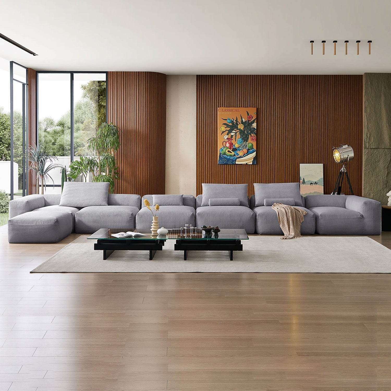 Mellow Extra Deep Sectional with Ottoman - Valyouweho