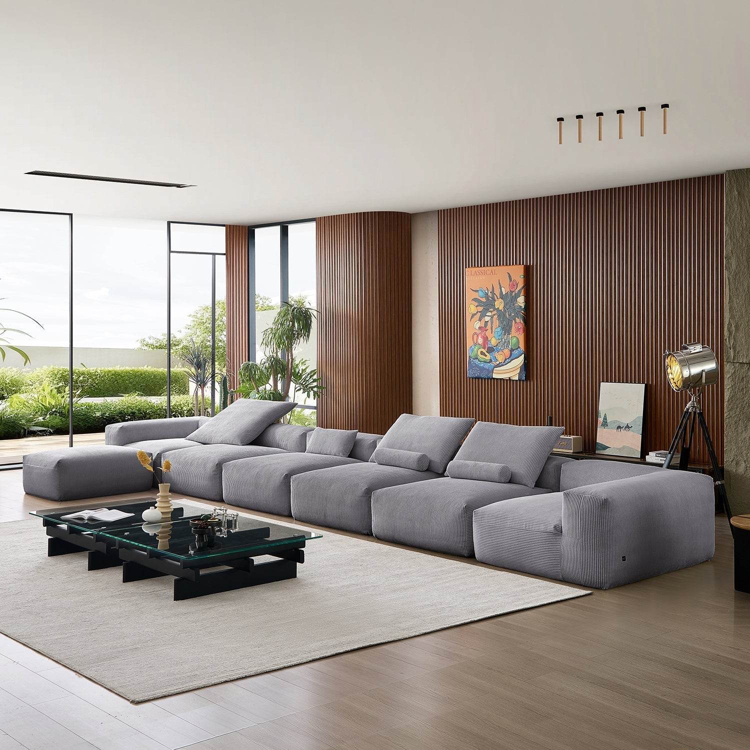 Mellow Extra Deep Sectional with Ottoman - Valyouweho
