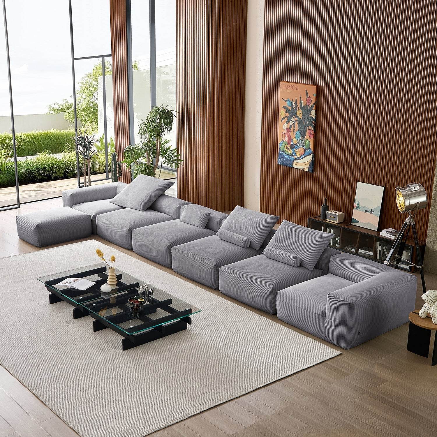 Mellow Extra Deep Sectional with Ottoman - Valyouweho