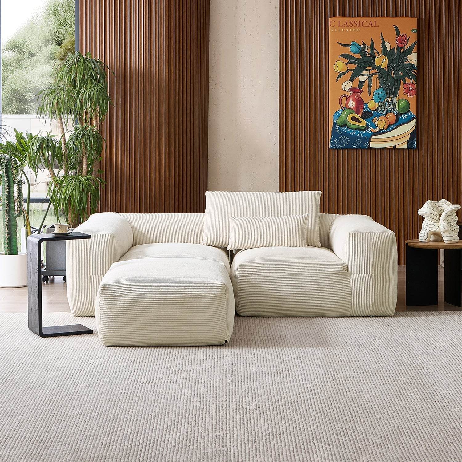 Mellow Extra Deep Sectional with Ottoman - Valyouweho