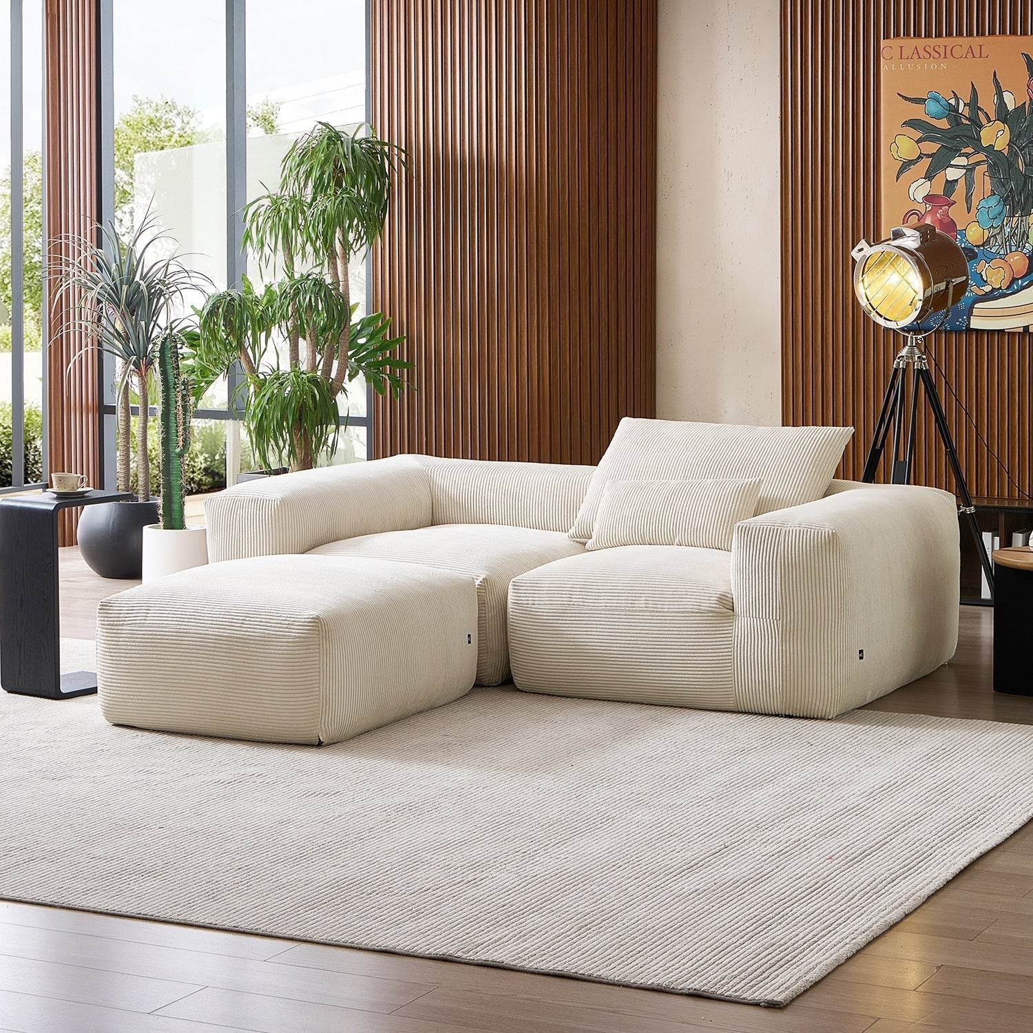 Mellow Extra Deep Sectional with Ottoman - Valyouweho