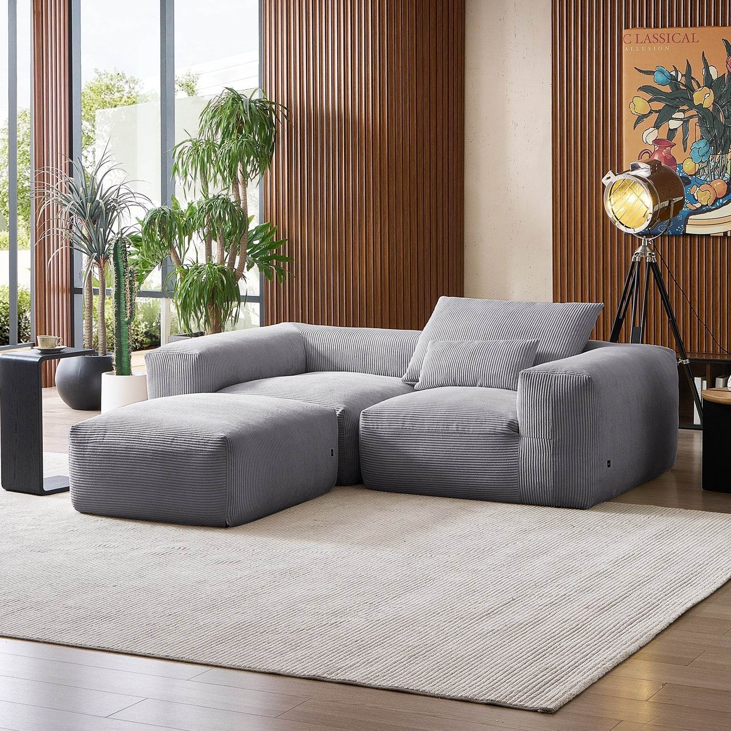 Mellow Extra Deep Sectional with Ottoman - Valyouweho