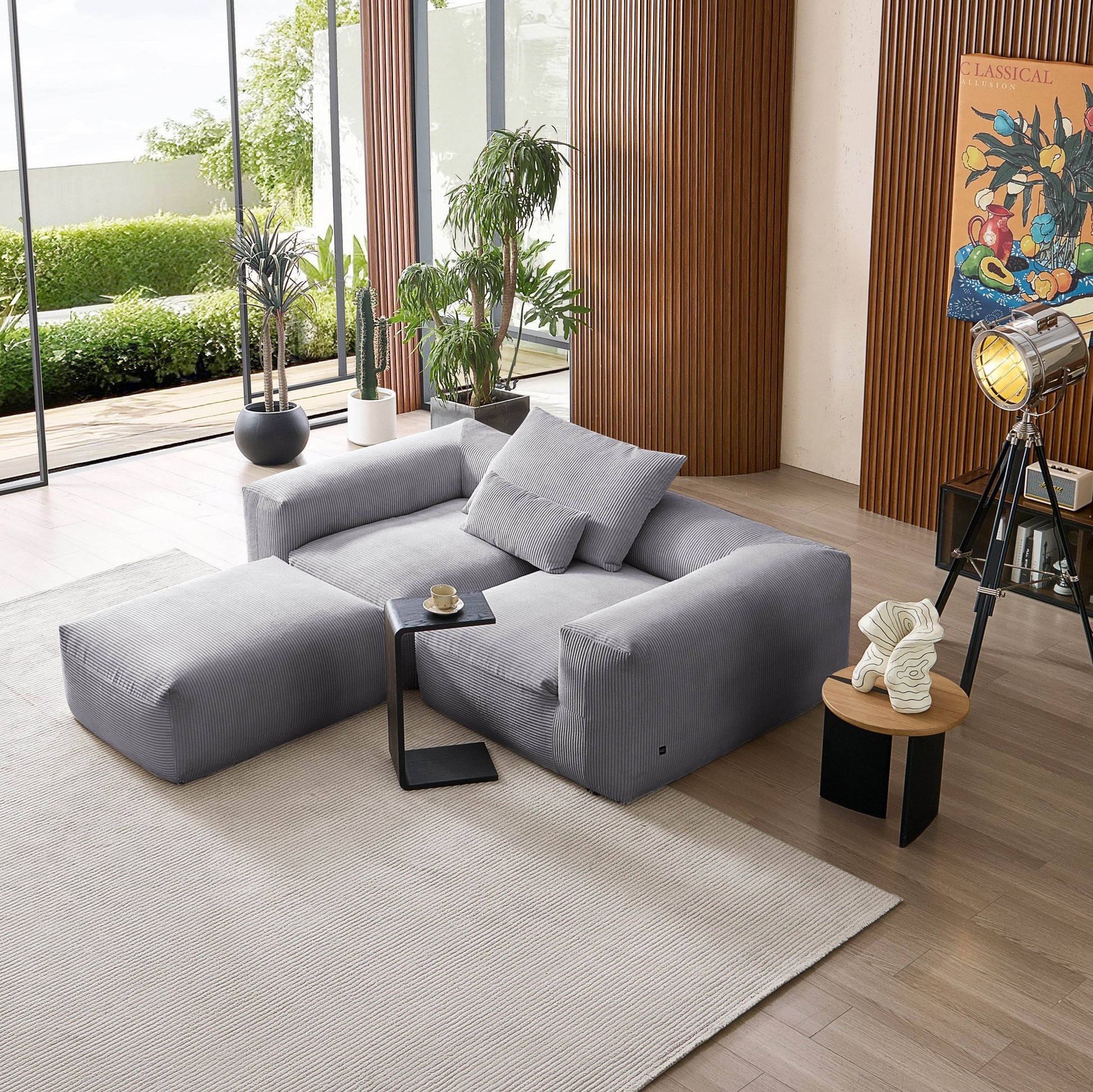 Mellow Extra Deep Sectional with Ottoman - Valyouweho