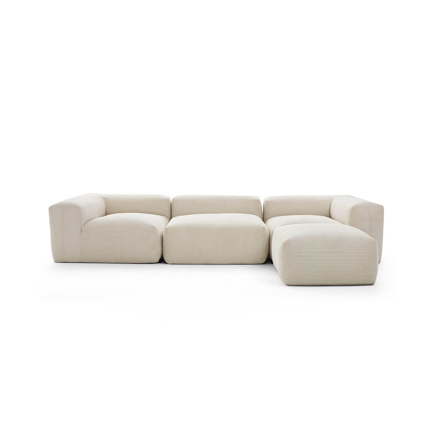 Mellow Extra Deep Sectional with Ottoman - Valyouweho