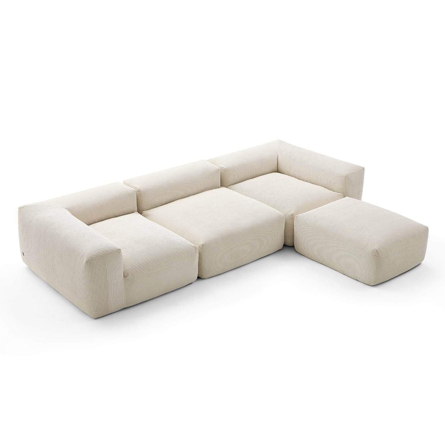 Mellow Extra Deep Sectional with Ottoman - Valyouweho