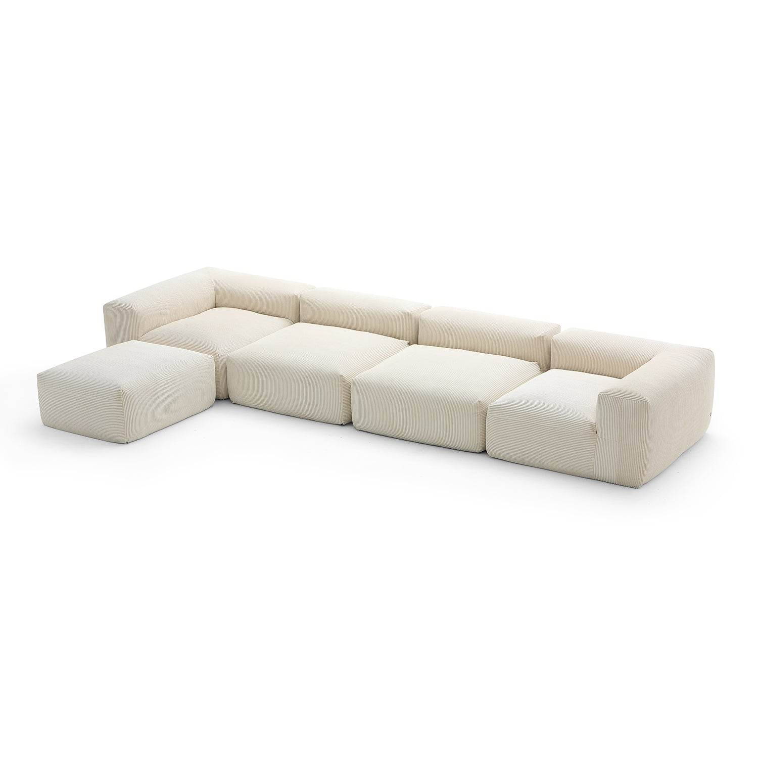 Mellow Extra Deep Sectional with Ottoman - Valyouweho