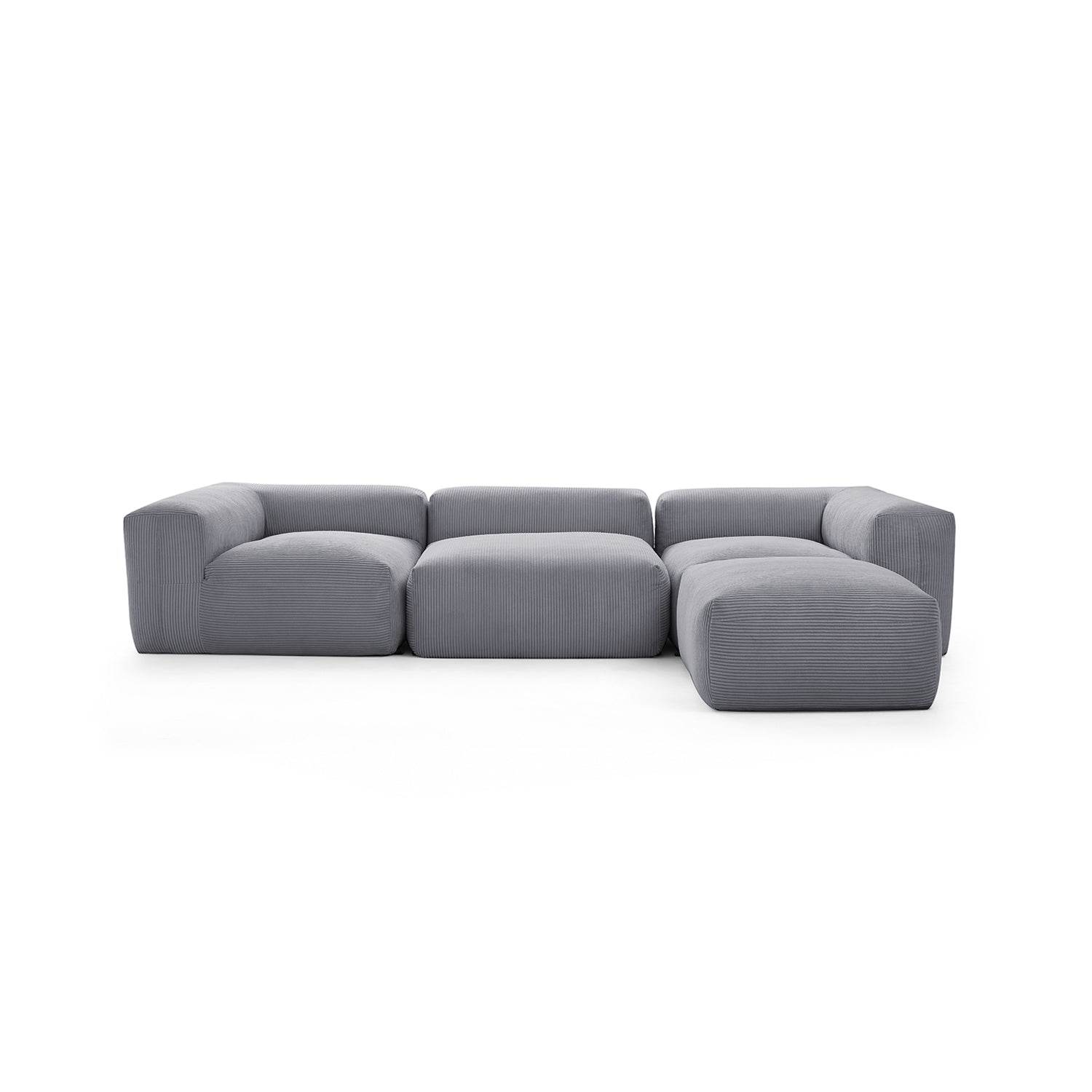 Mellow Extra Deep Sectional with Ottoman - Valyouweho