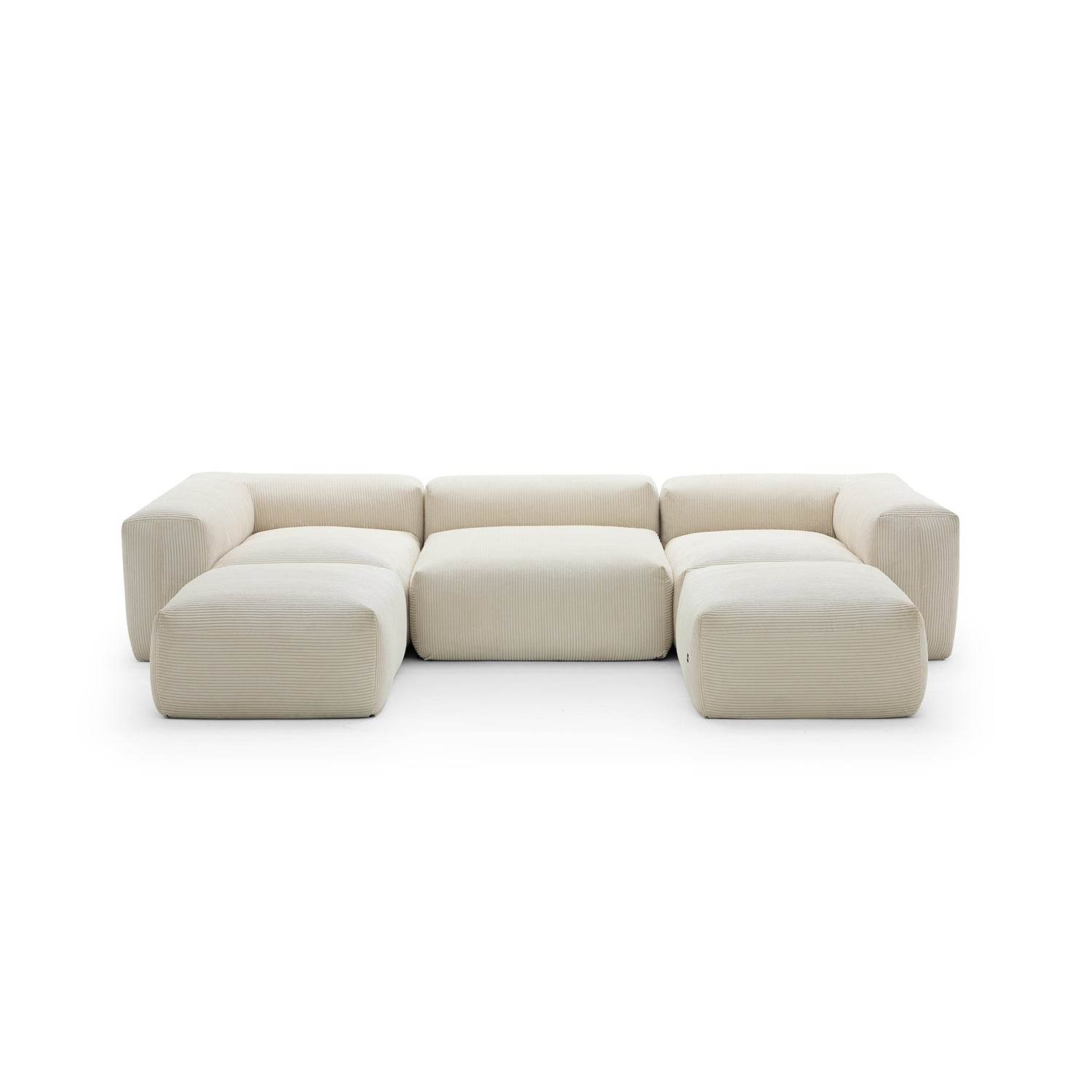Mellow Extra Deep U Sectional with Ottoman - Valyouweho