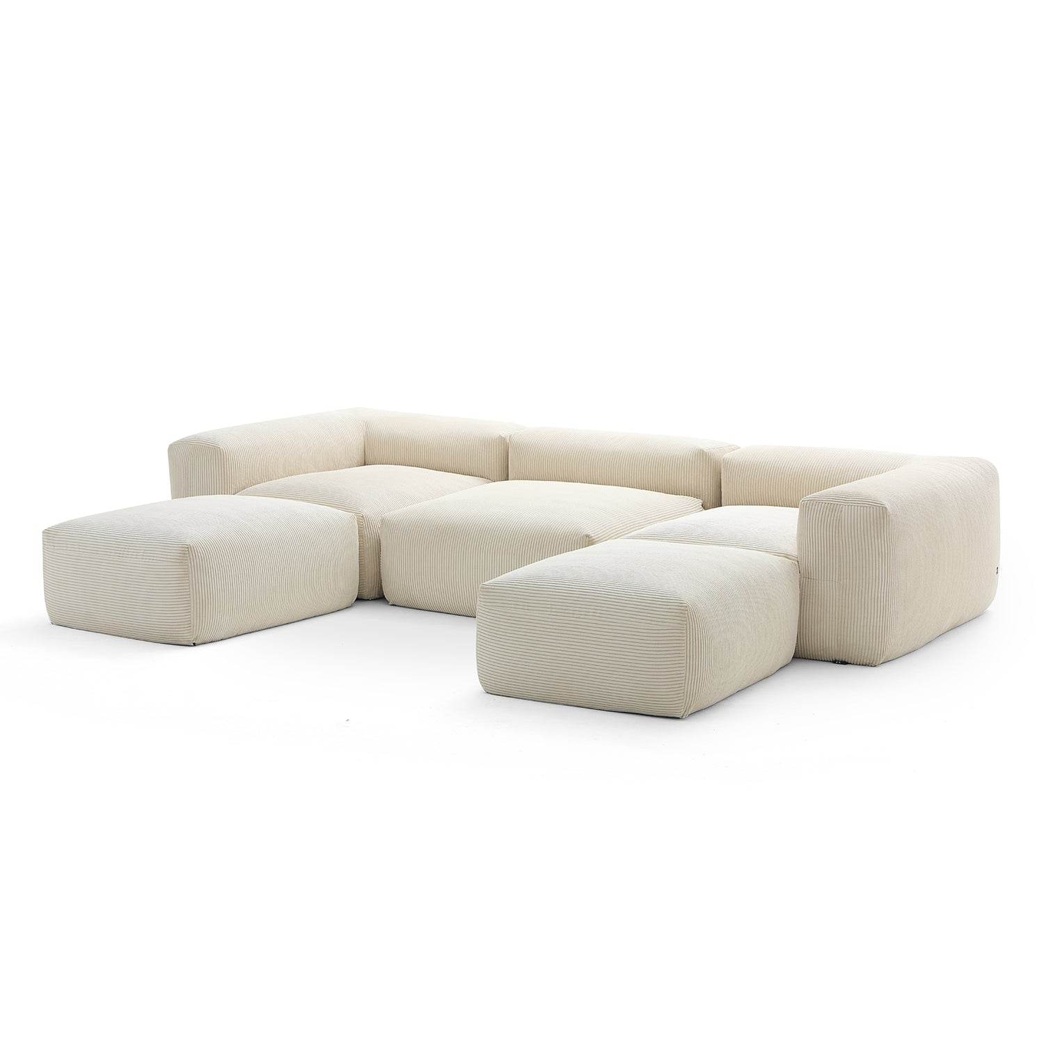 Mellow Extra Deep U Sectional with Ottoman - Valyouweho