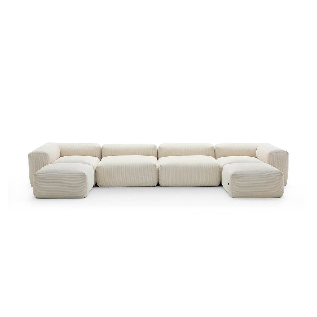 Mellow Extra Deep U Sectional with Ottoman - Valyouweho