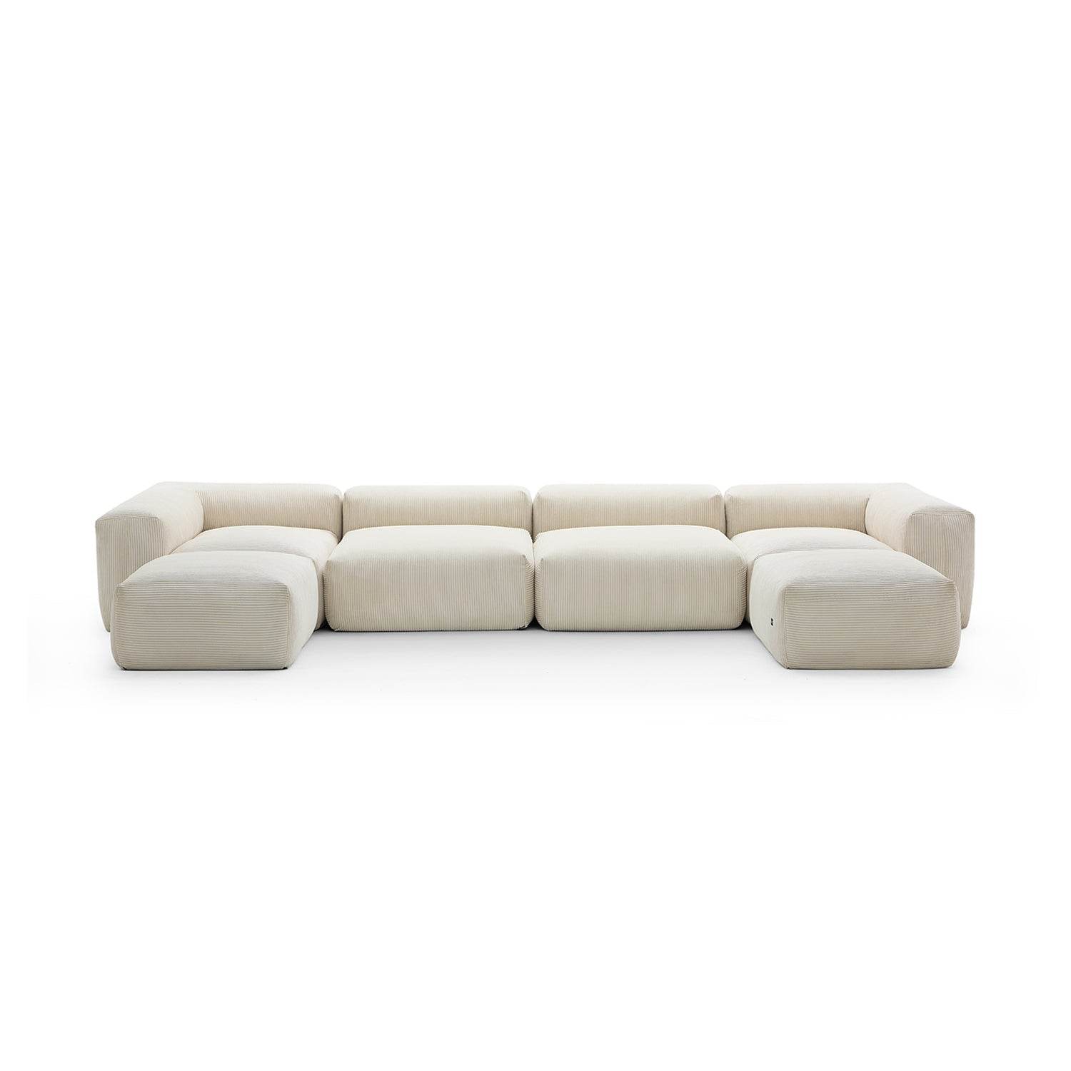 Mellow Extra Deep U Sectional with Ottoman - Valyouweho