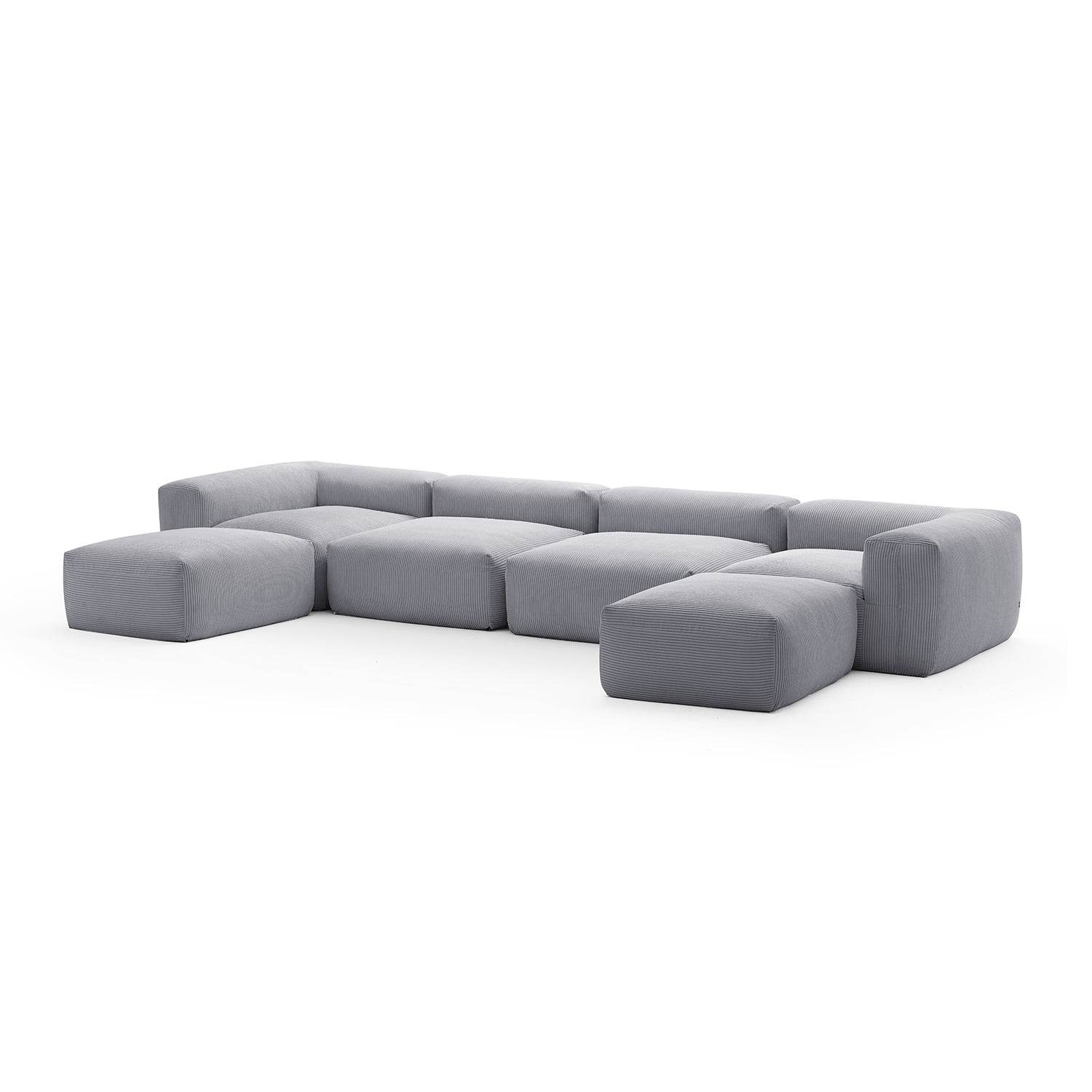 Mellow Extra Deep U Sectional with Ottoman - Valyouweho