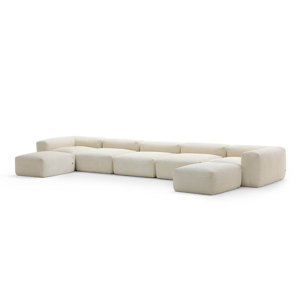 Mellow Extra Deep U Sectional with Ottoman - Valyouweho