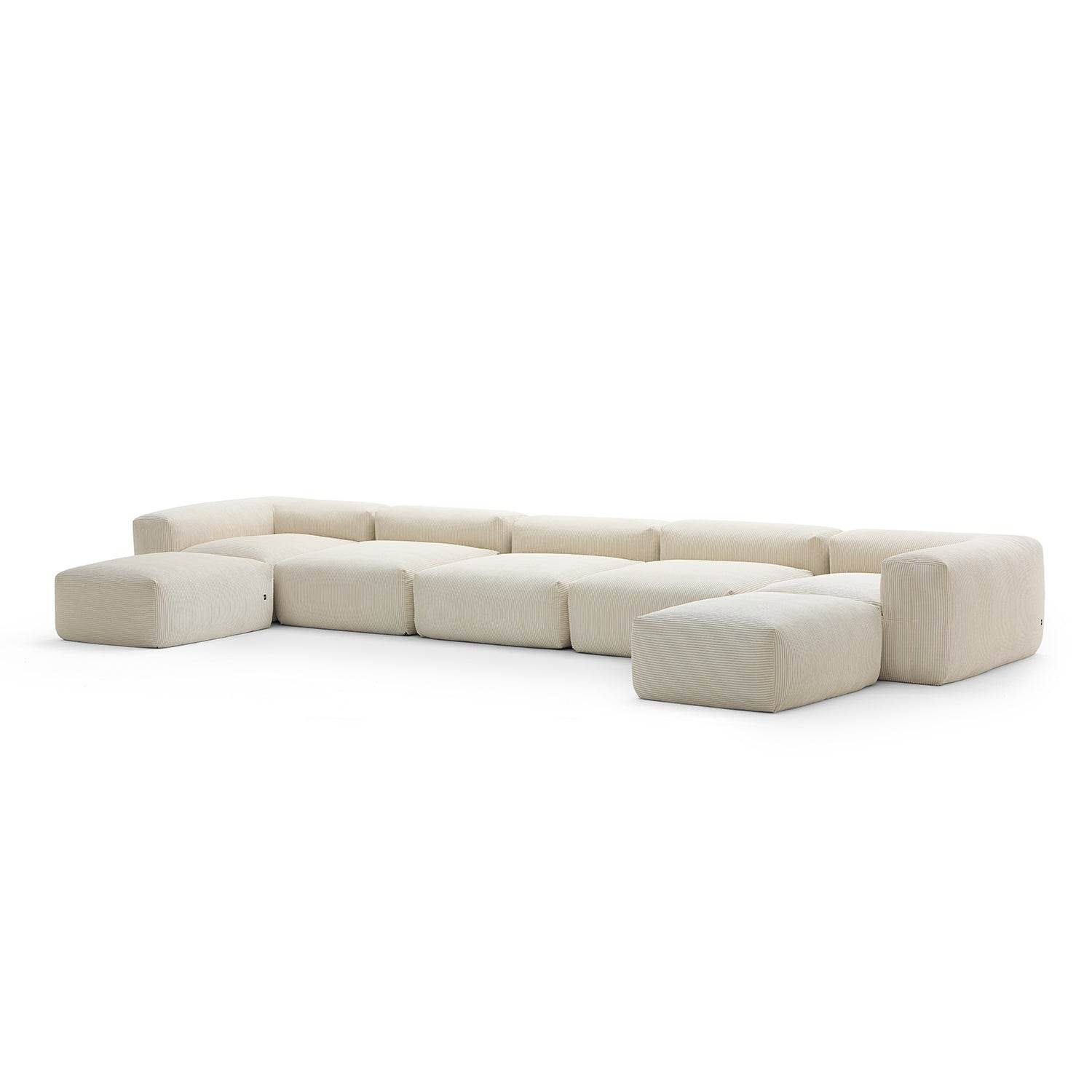Mellow Extra Deep U Sectional with Ottoman - Valyouweho