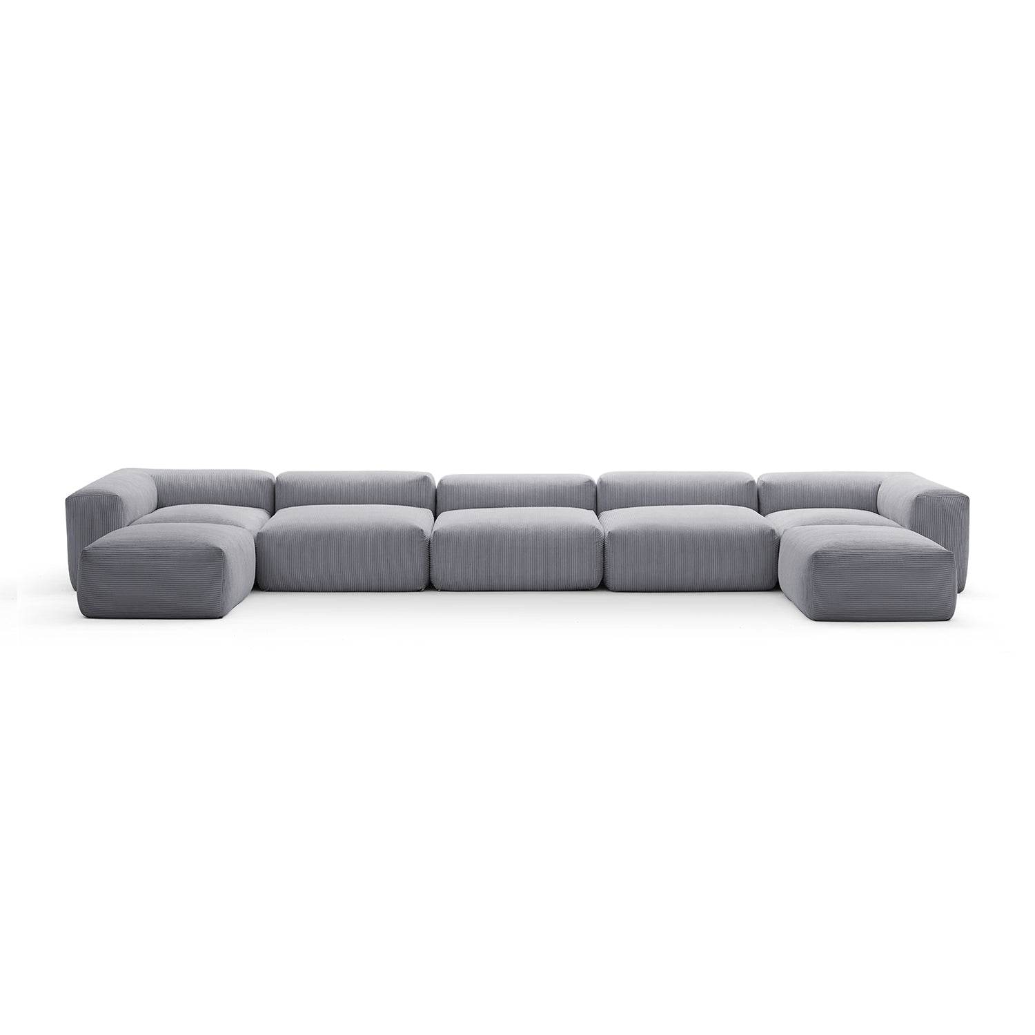 Mellow Extra Deep U Sectional with Ottoman - Valyouweho