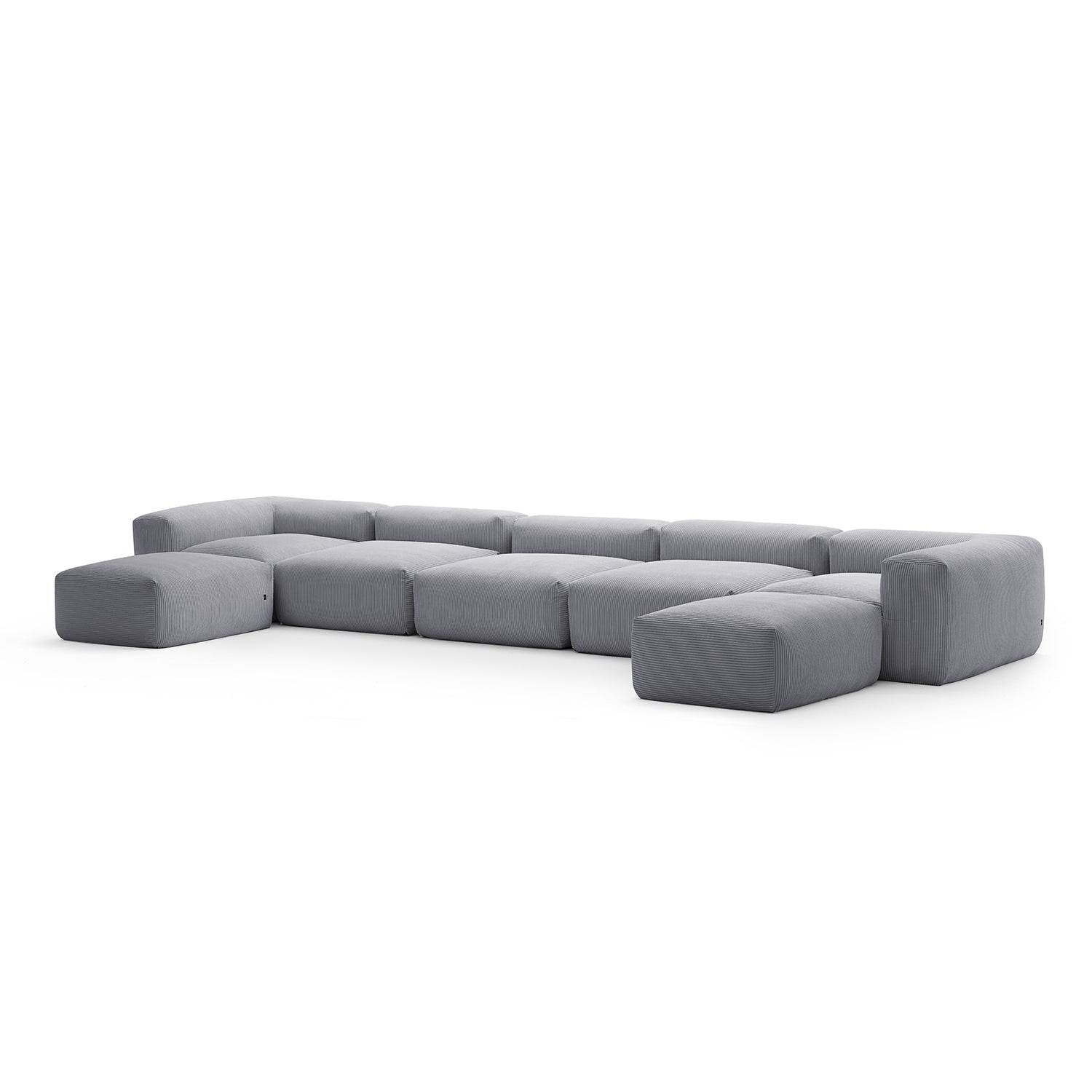 Mellow Extra Deep U Sectional with Ottoman - Valyouweho