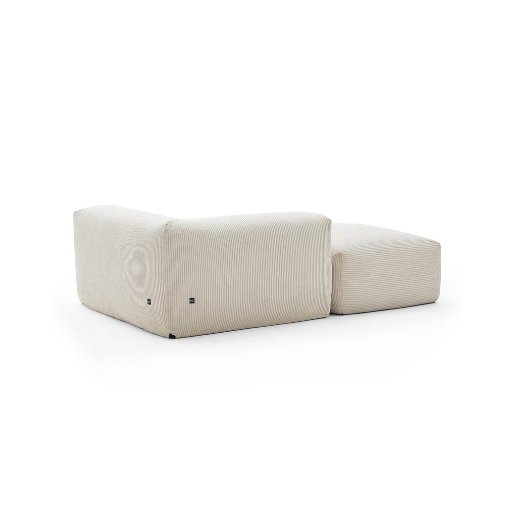 Mellow Half-Closed Sectional with Ottoman - Valyouweho