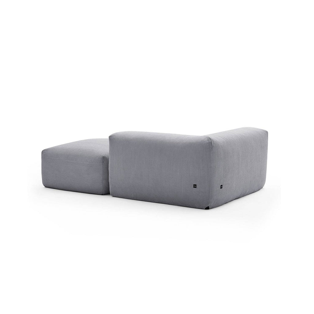 Mellow Half-Closed Sectional with Ottoman - Valyouweho
