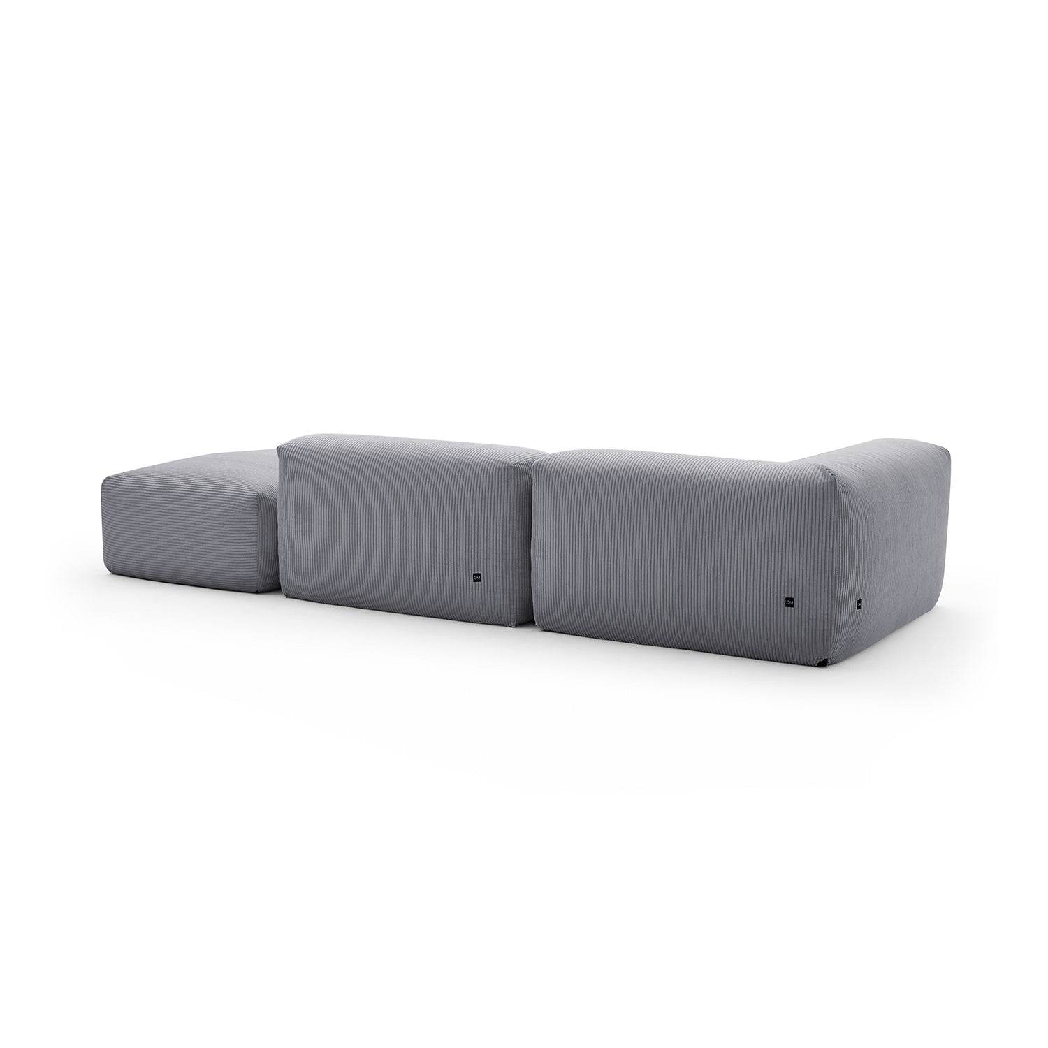 Mellow Half-Closed Sectional with Ottoman - Valyouweho