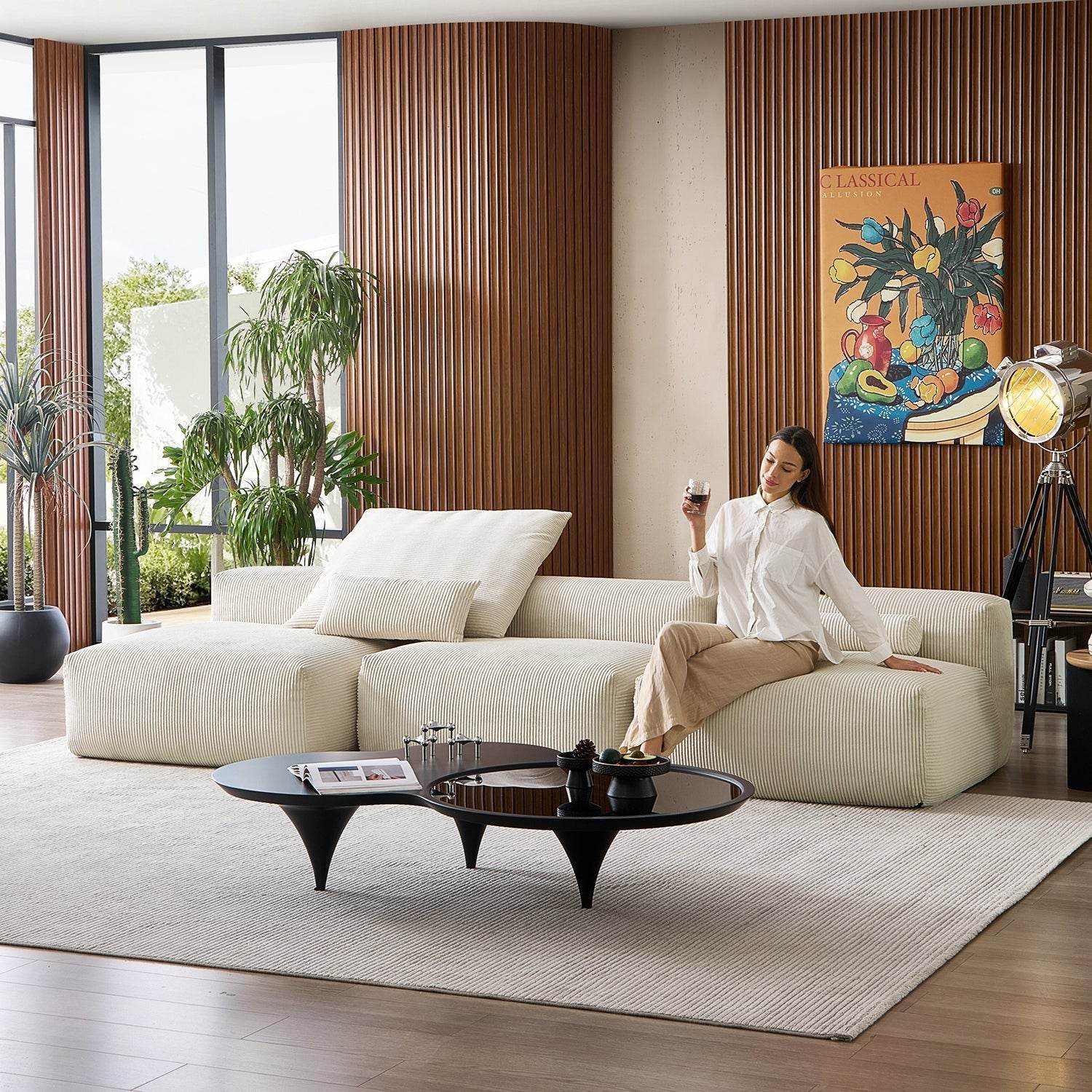 Mellow Open Sectional - Valyouweho
