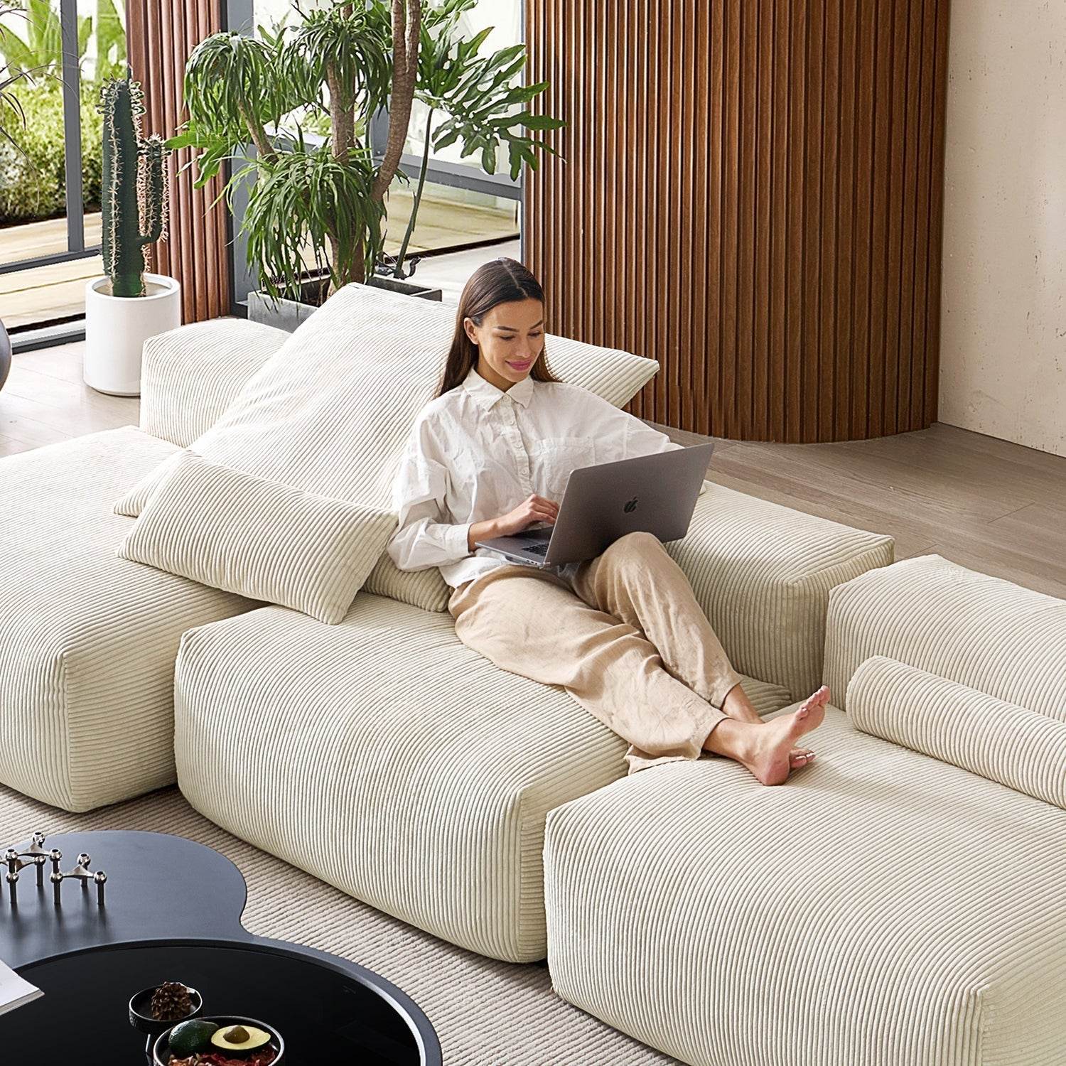Mellow Open Sectional - Valyouweho