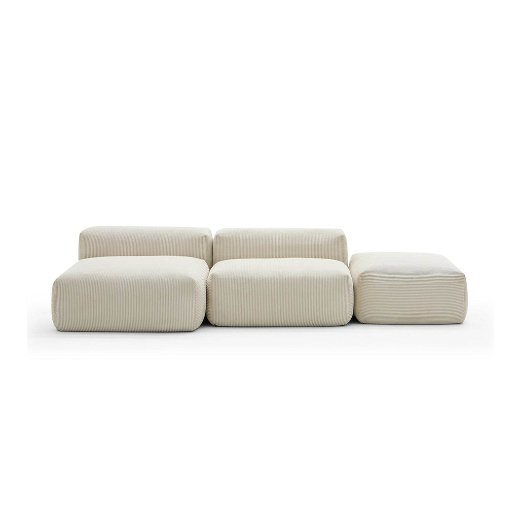 Mellow Open Sectional with Ottoman - Valyouweho