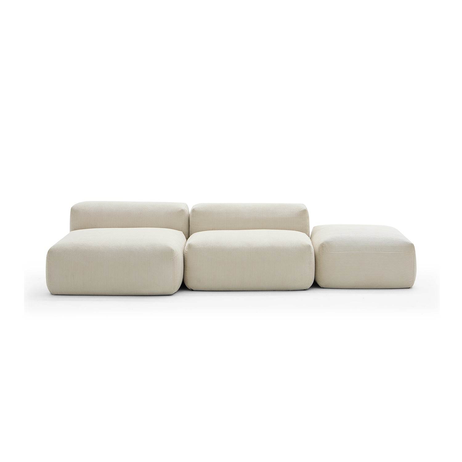 Mellow Open Sectional with Ottoman - Valyouweho