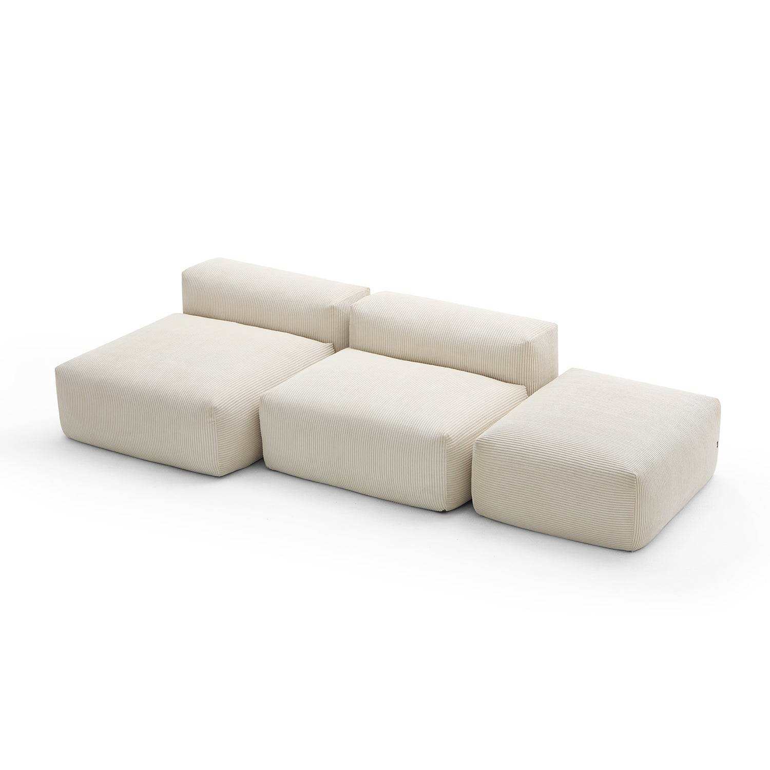 Mellow Open Sectional with Ottoman - Valyouweho