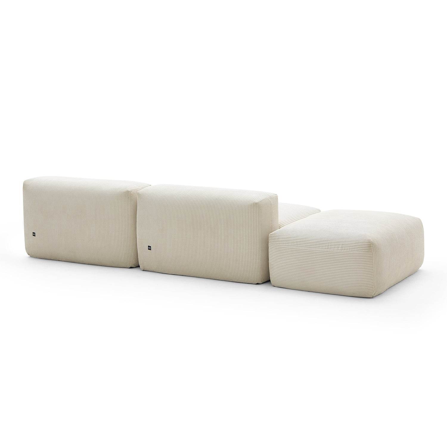 Mellow Open Sectional with Ottoman - Valyouweho
