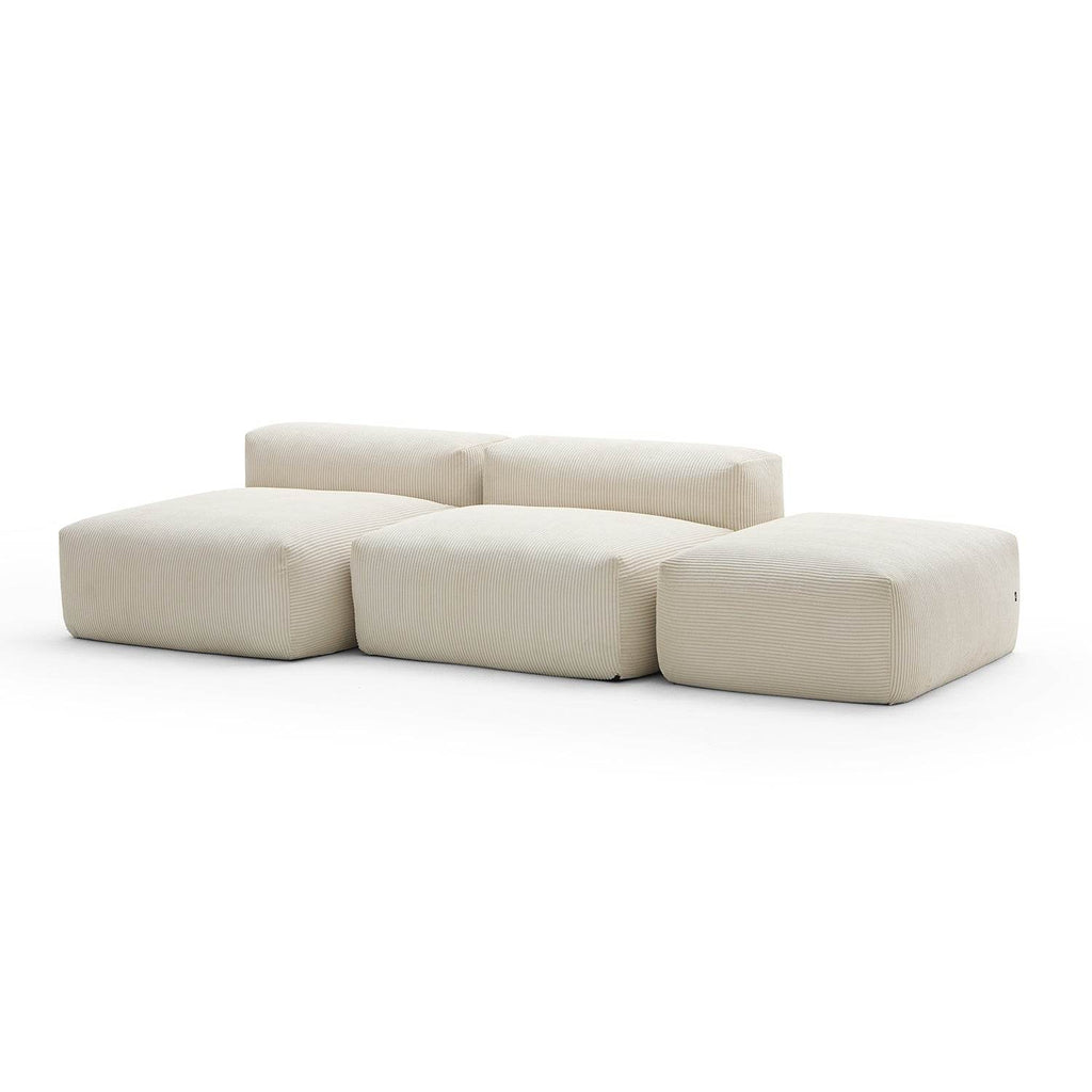 Mellow Open Sectional with Ottoman - Valyouweho