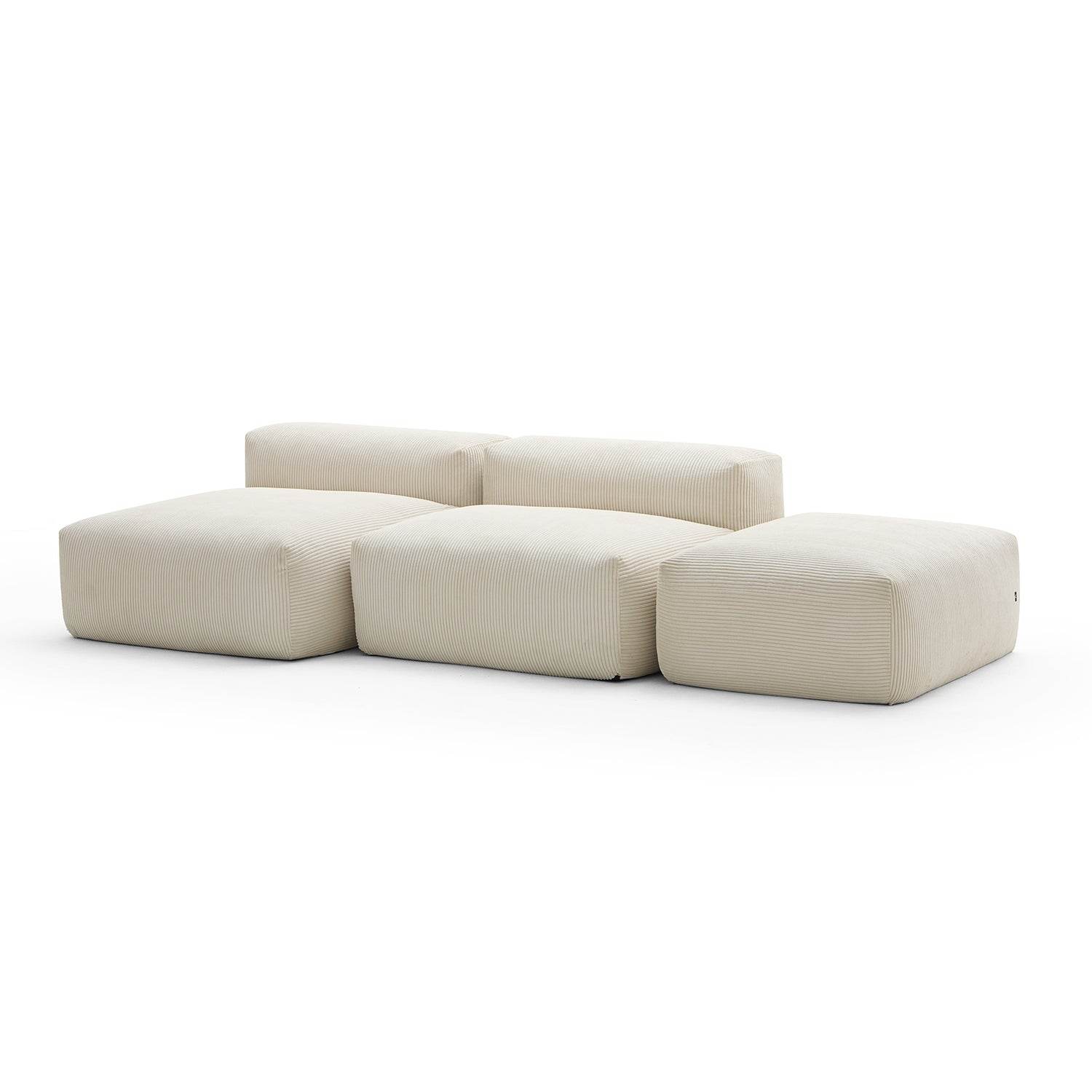 Mellow Open Sectional with Ottoman - Valyouweho