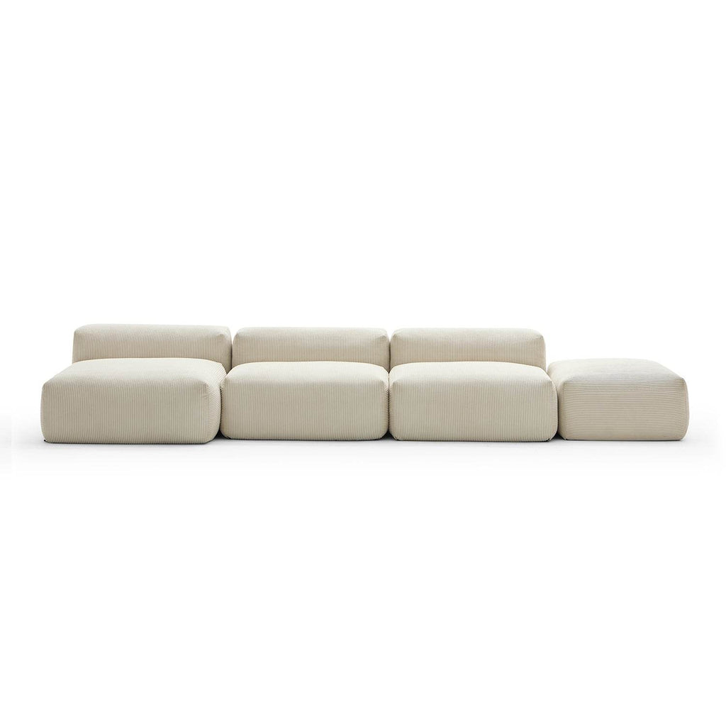Mellow Open Sectional with Ottoman - Valyouweho