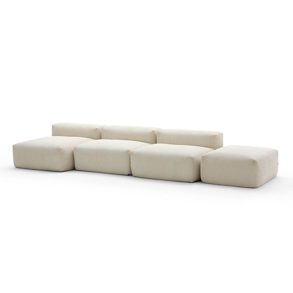Mellow Open Sectional with Ottoman - Valyouweho