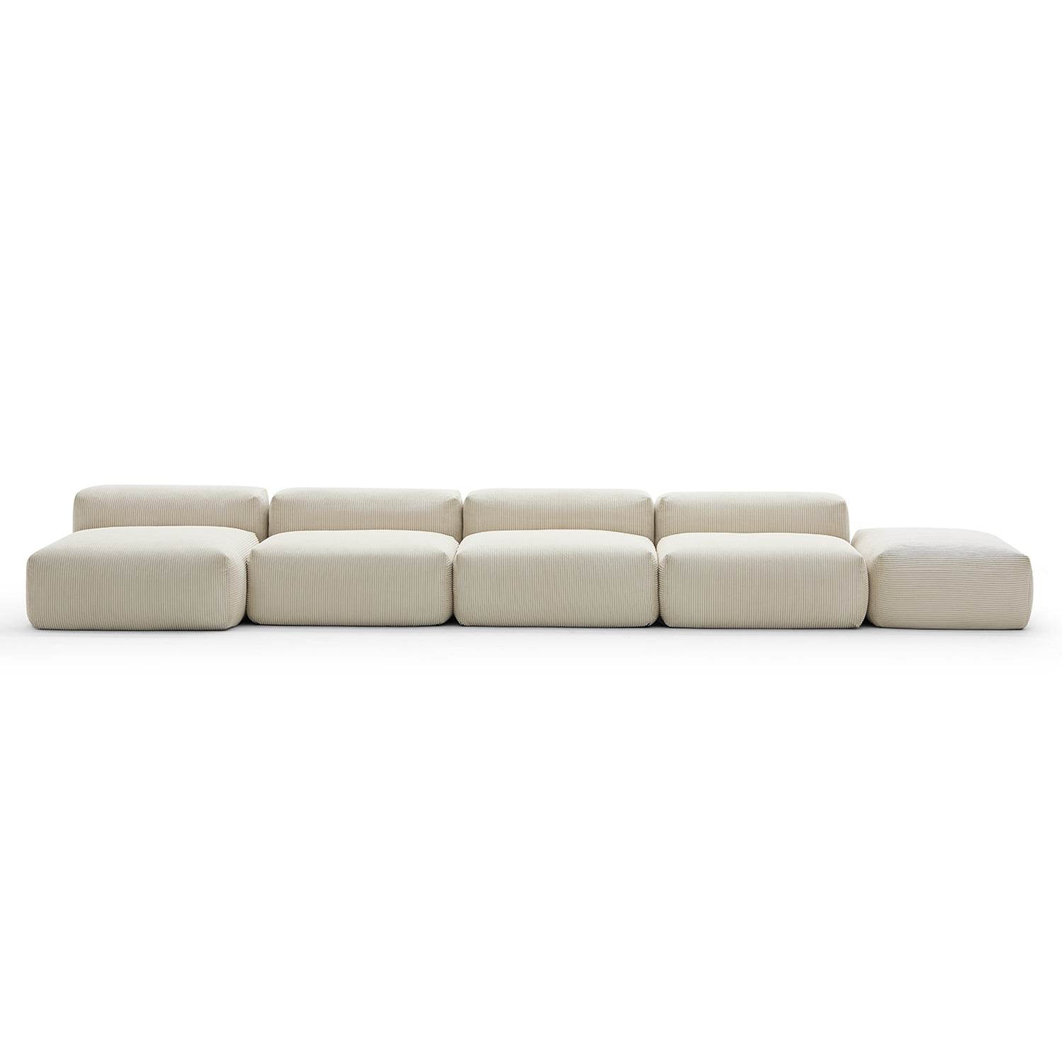 Mellow Open Sectional with Ottoman - Valyouweho