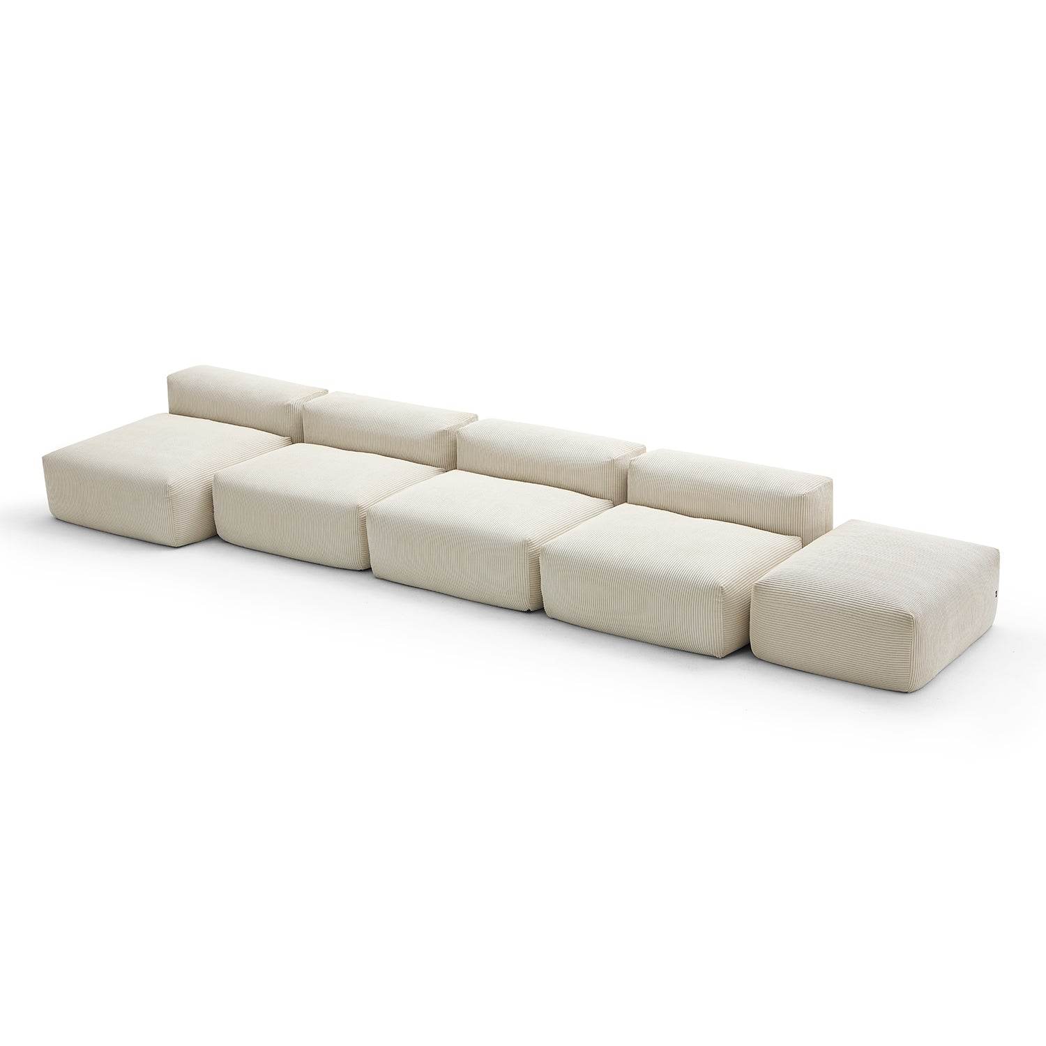 Mellow Open Sectional with Ottoman - Valyouweho