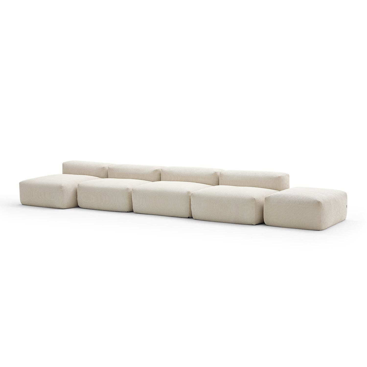 Mellow Open Sectional with Ottoman - Valyouweho