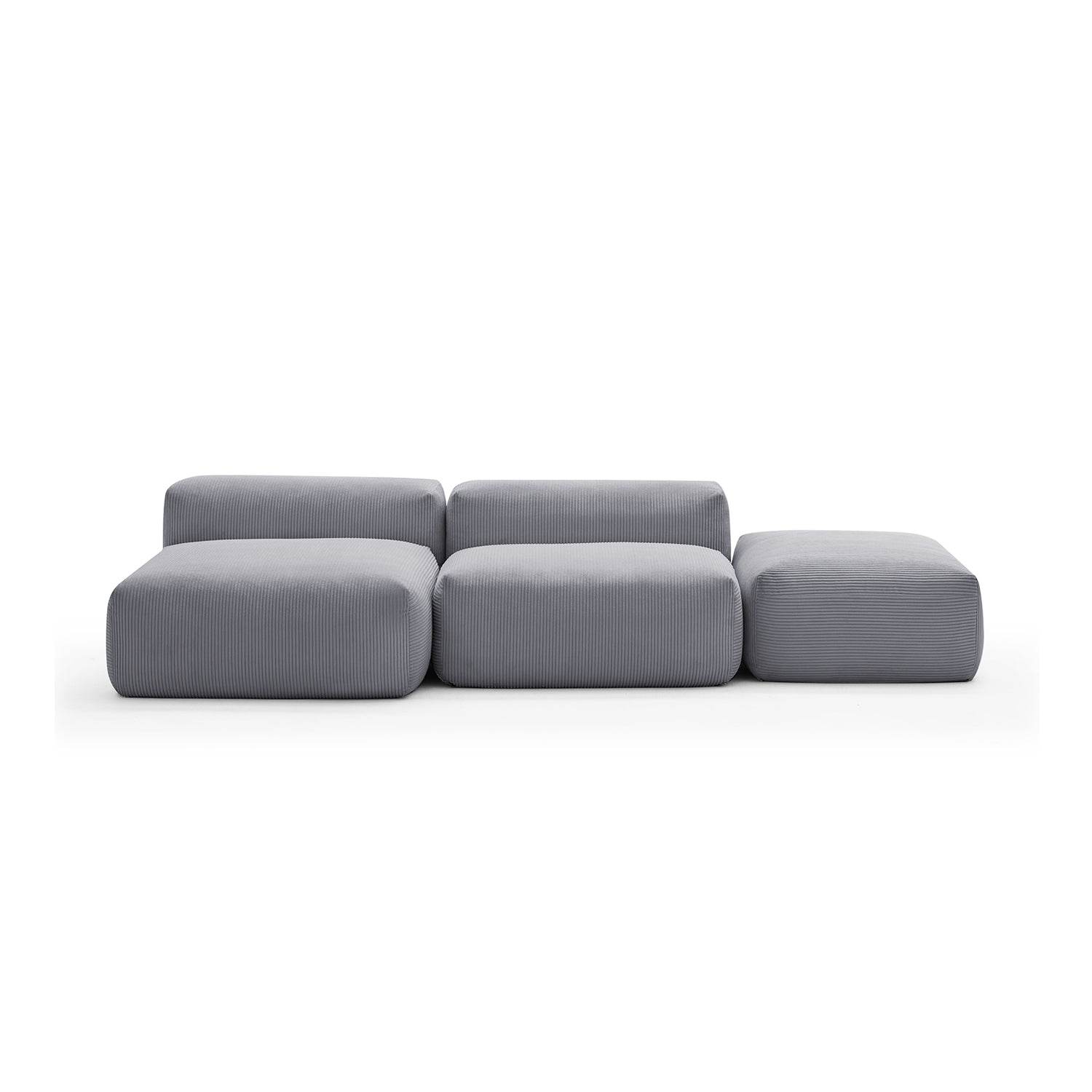 Mellow Open Sectional with Ottoman - Valyouweho