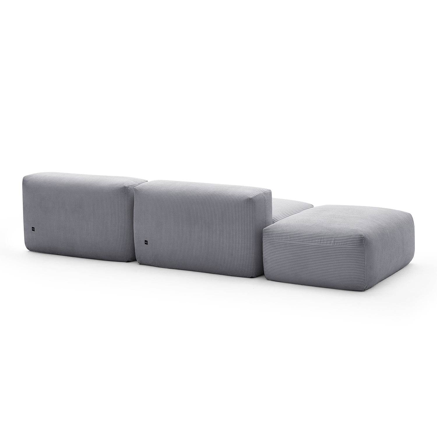Mellow Open Sectional with Ottoman - Valyouweho