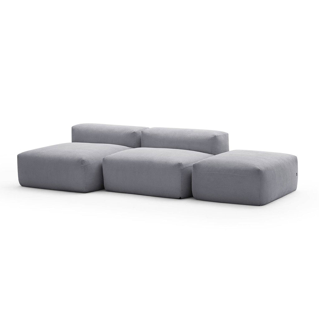 Mellow Open Sectional with Ottoman - Valyouweho
