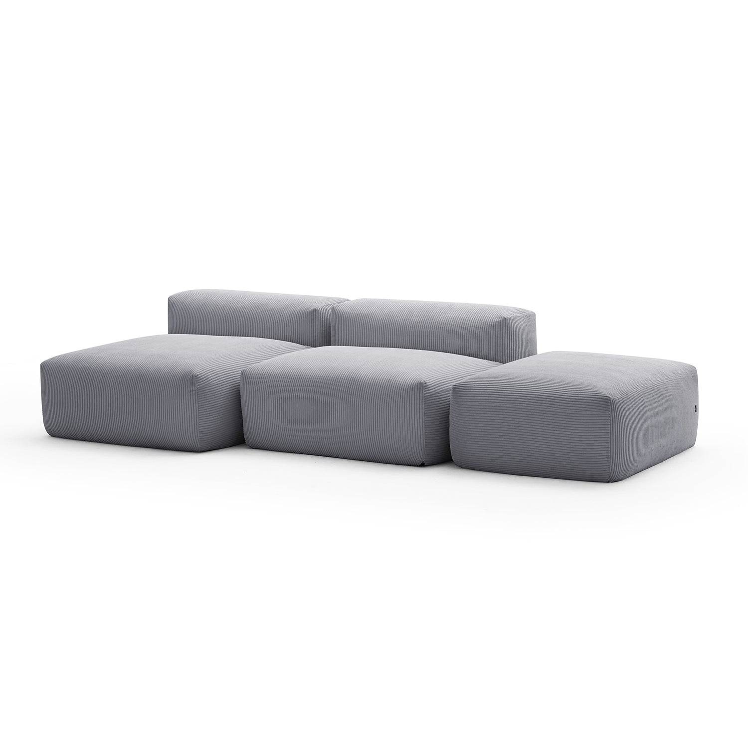 Mellow Open Sectional with Ottoman - Valyouweho