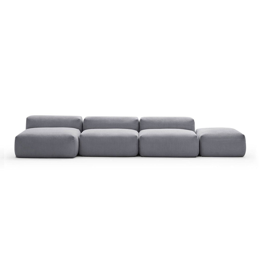 Mellow Open Sectional with Ottoman - Valyouweho