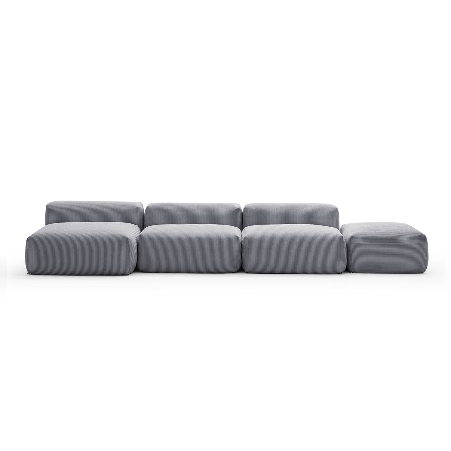 Mellow Open Sectional with Ottoman - Valyouweho