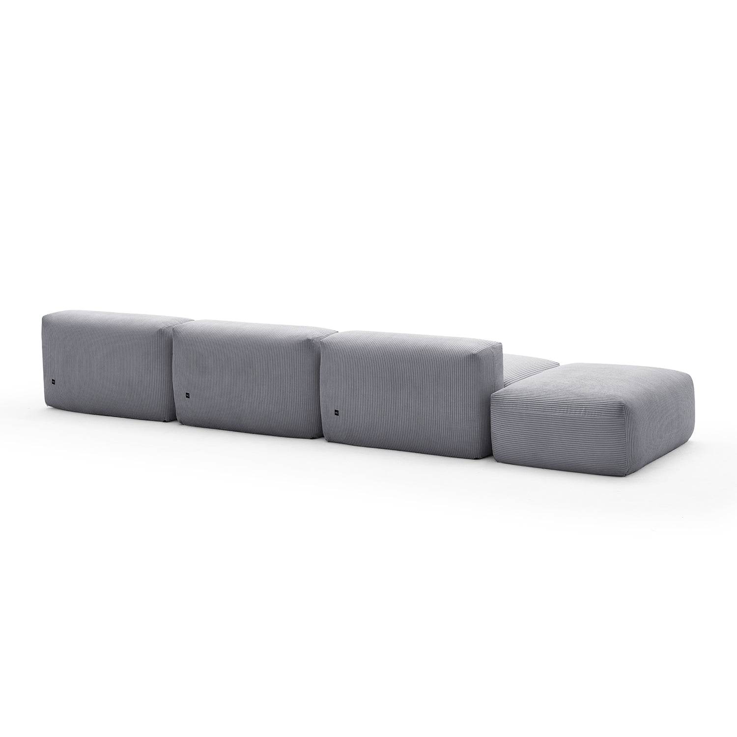 Mellow Open Sectional with Ottoman - Valyouweho