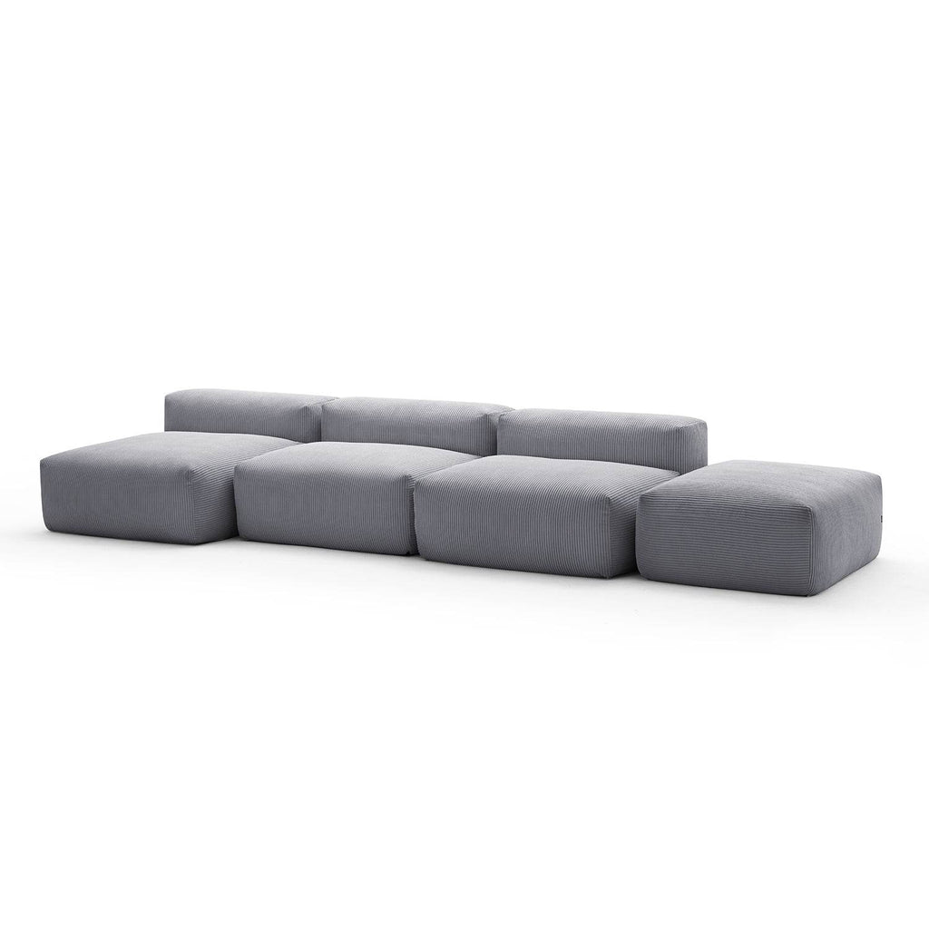 Mellow Open Sectional with Ottoman - Valyouweho