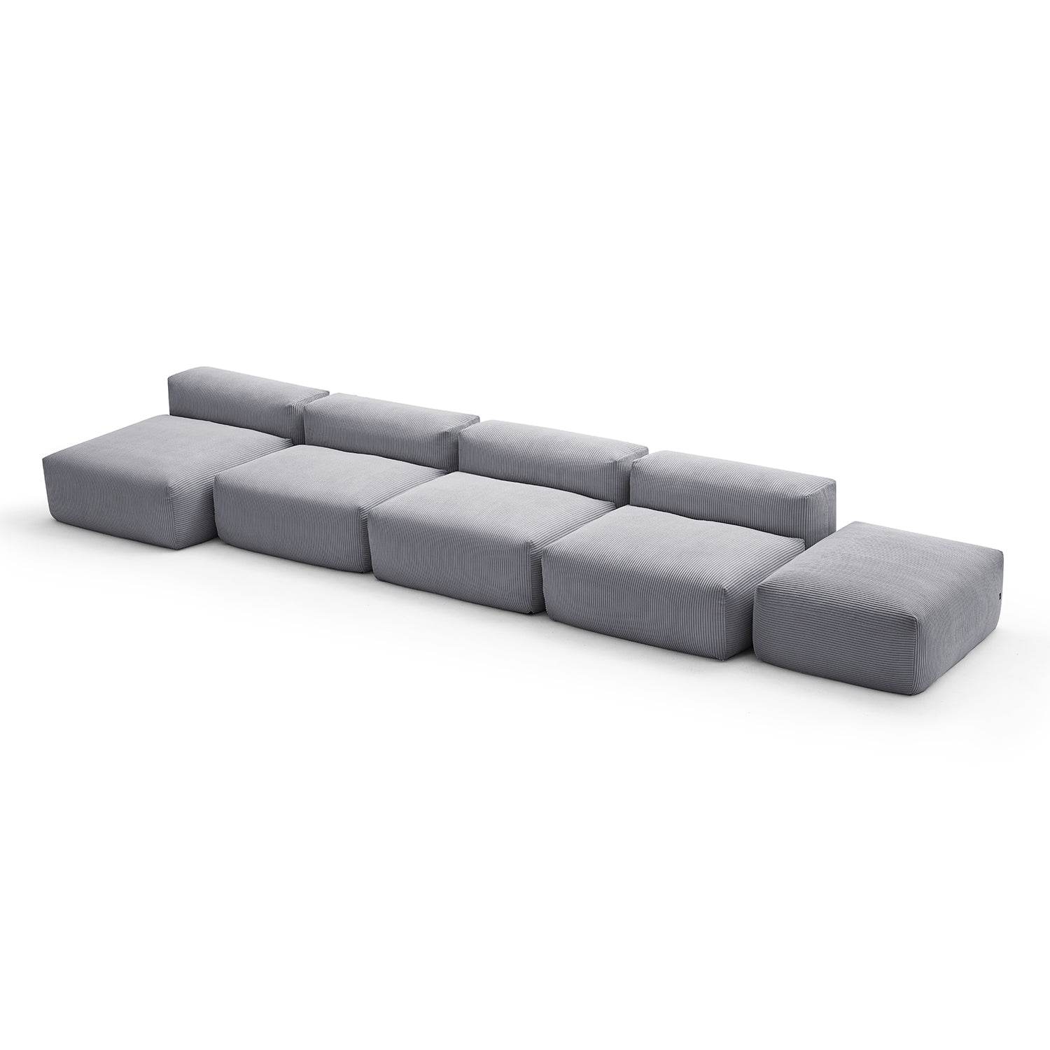 Mellow Open Sectional with Ottoman - Valyouweho