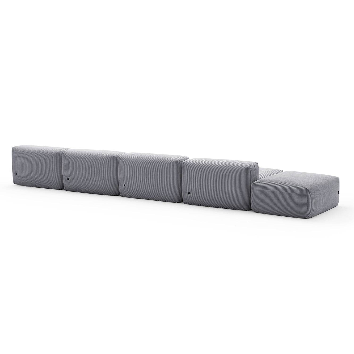 Mellow Open Sectional with Ottoman - Valyouweho