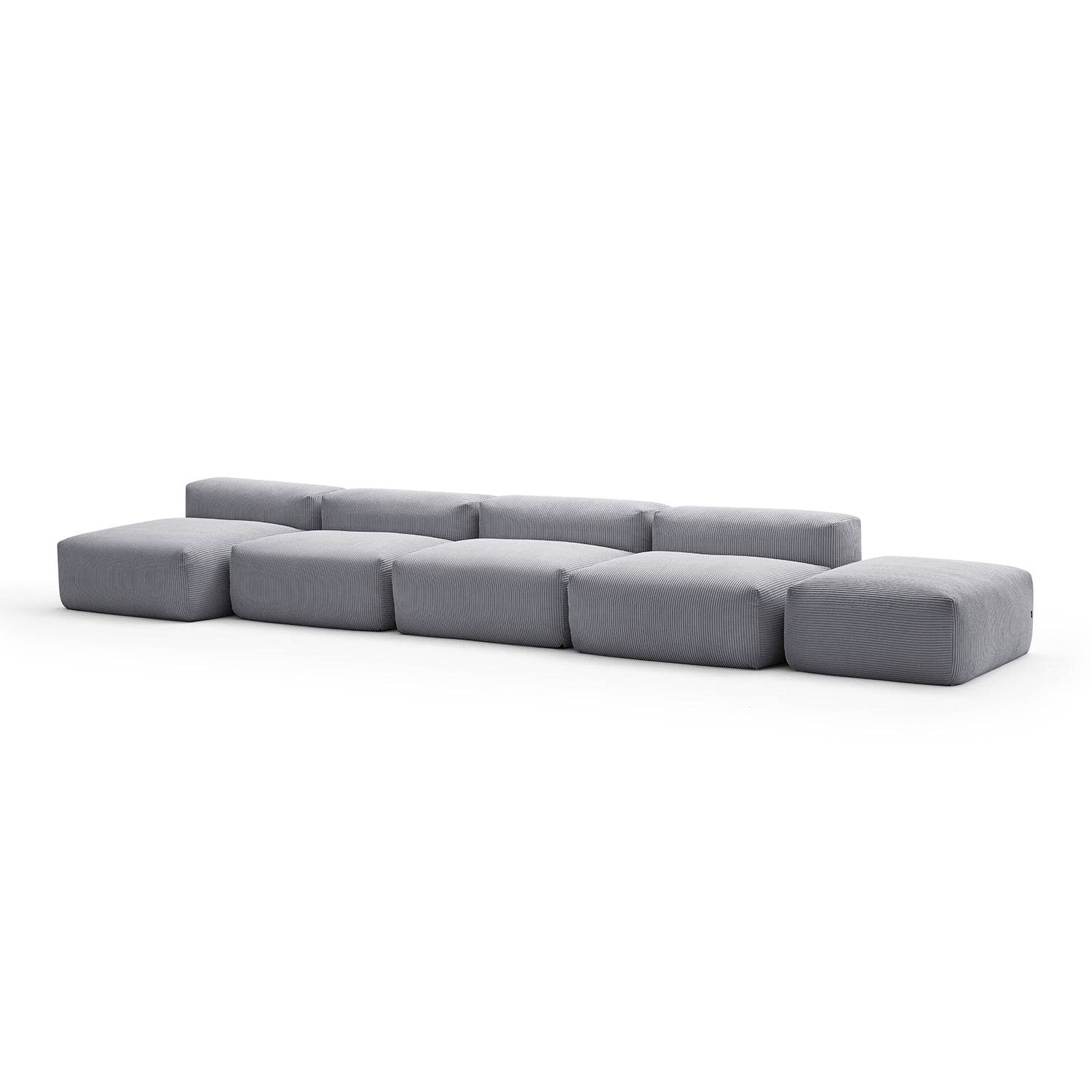 Mellow Open Sectional with Ottoman - Valyouweho