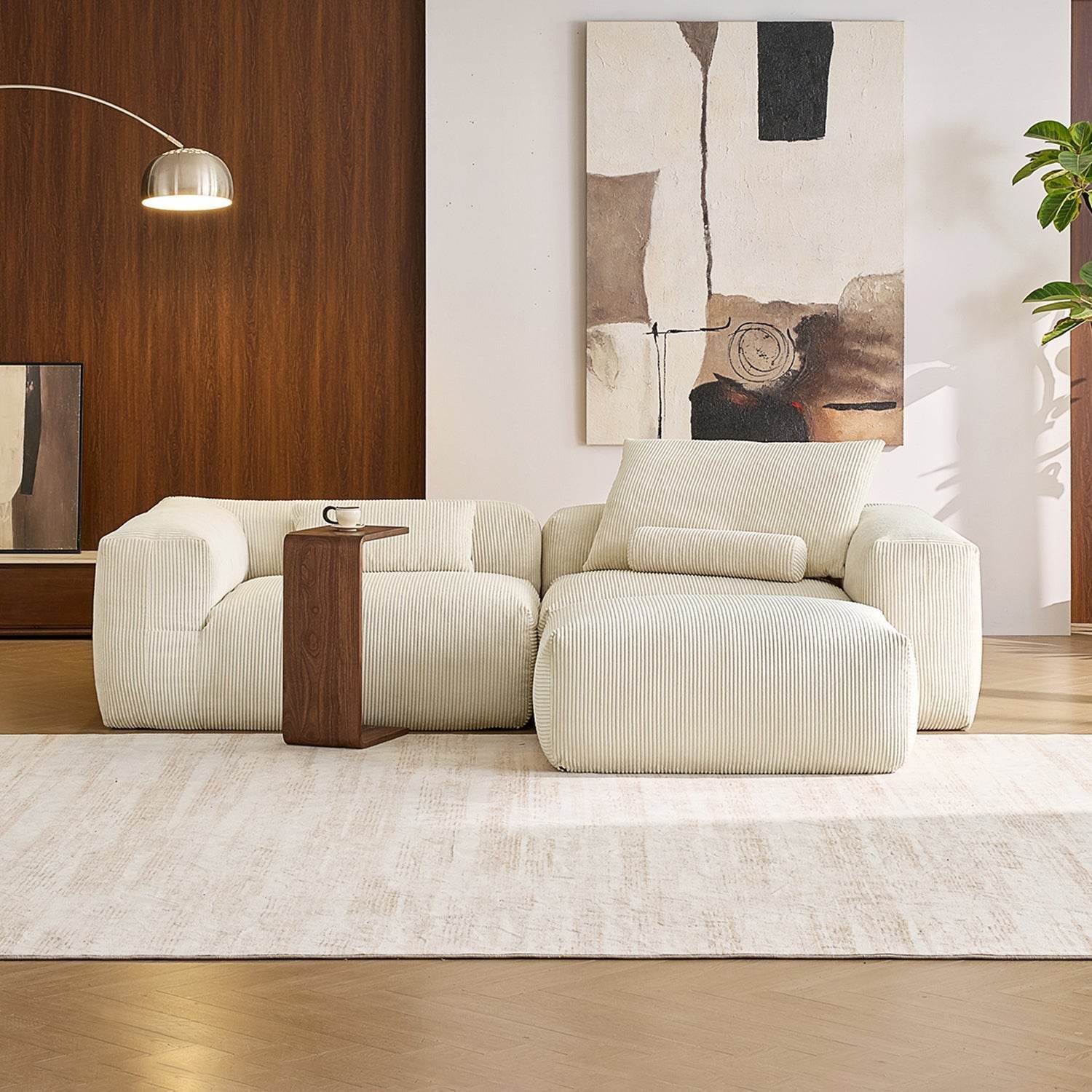 Mellow Sectional with Ottoman - Valyouweho