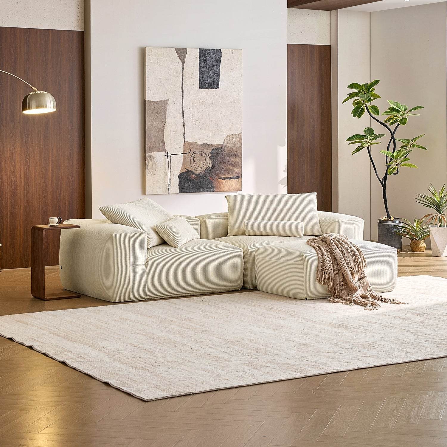 Mellow Sectional with Ottoman - Valyouweho