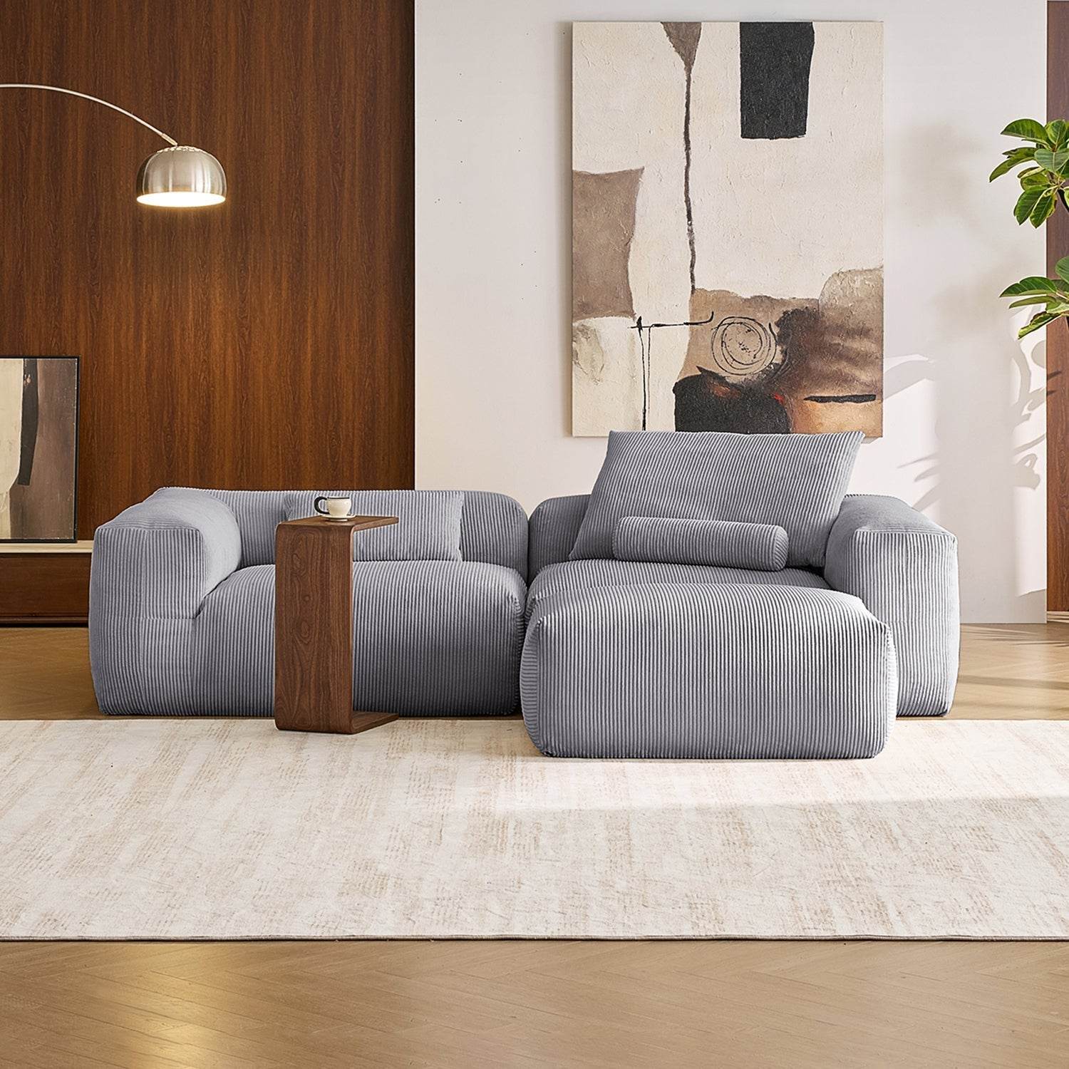 Mellow Sectional with Ottoman - Valyouweho